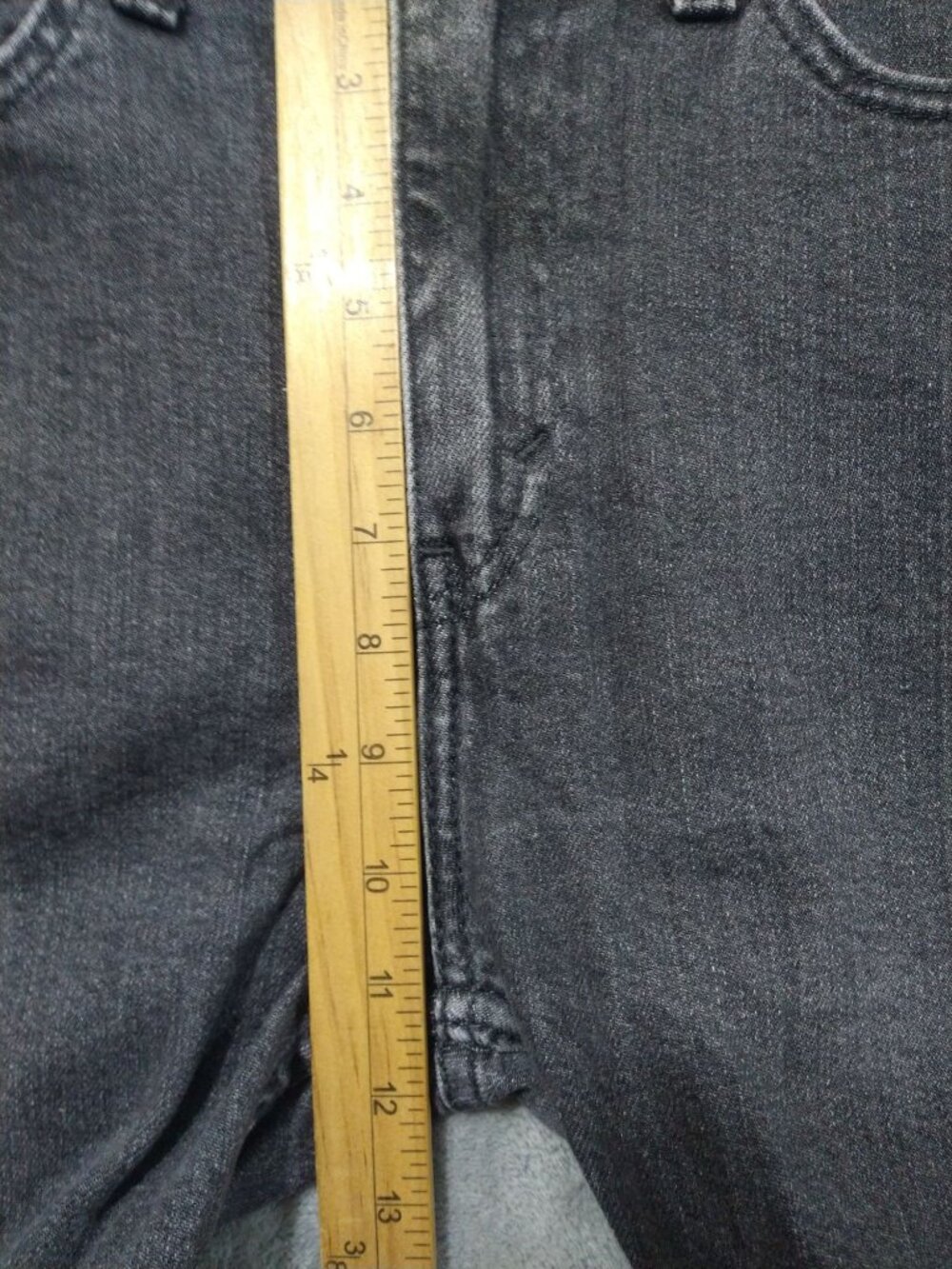 Levis 510 Jeans Mens 31x32 Gray Denim Super Skinny Straight Dark Wash Stretch - Picture 4 of 10